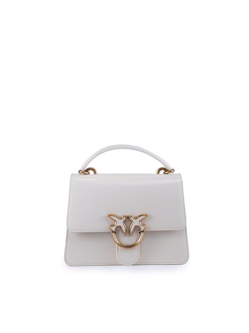 Borsa Mini Love One Top Handle Light effetto pelle lucida bianco PINKO | 100071 A1UVZ14Q